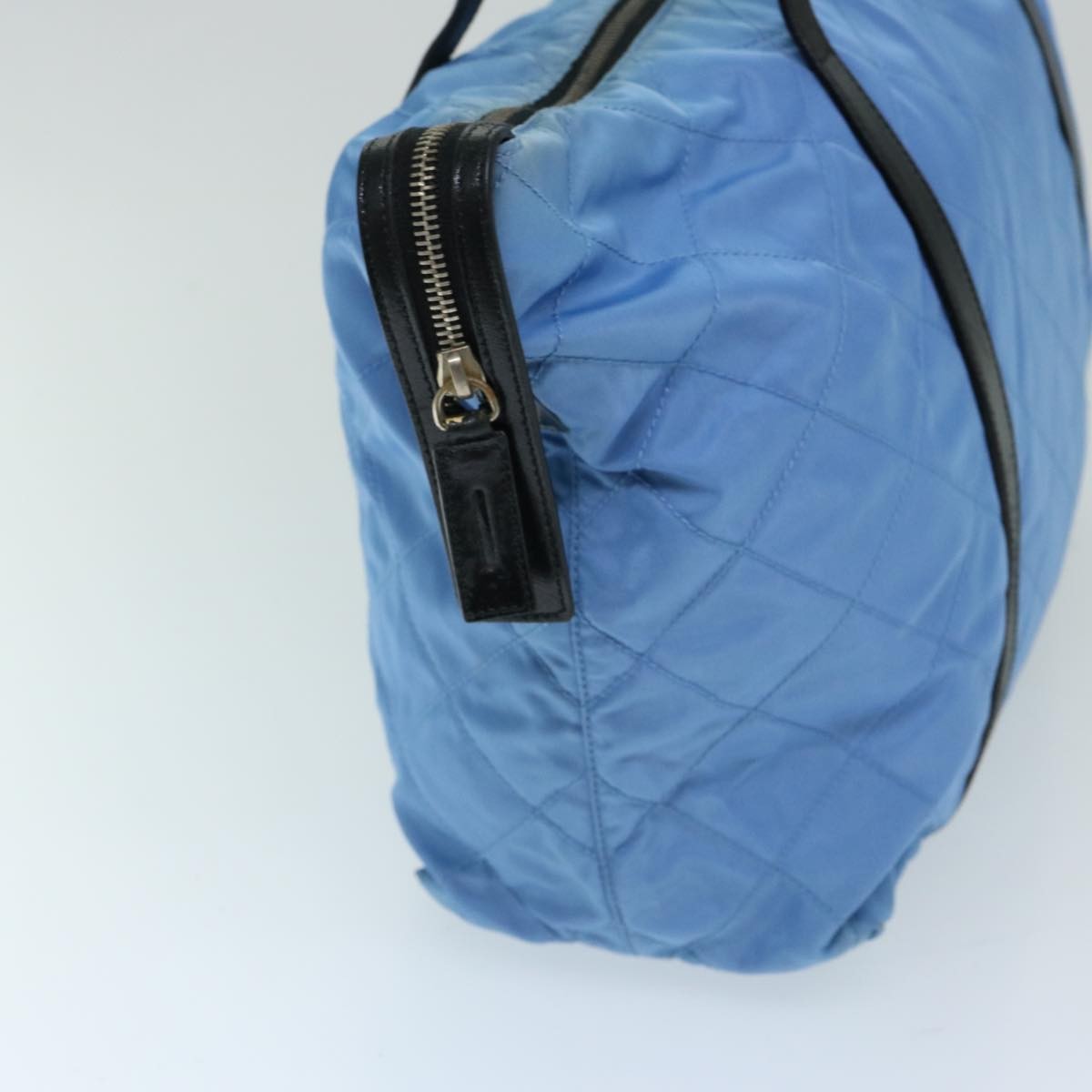 Prada Vintage Zip Tote Tessuto, BLUE, NYLON, Tote bag