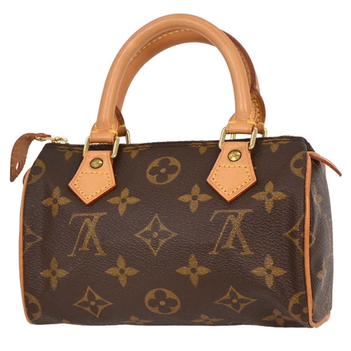 Louis Vuitton Speedy Mini HL Handbag Monogram Canvas, BROWN, CANVAS, Handbag