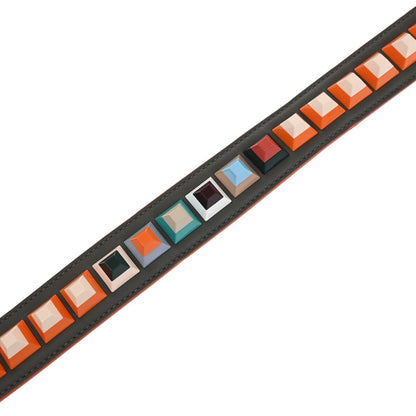 Fendi Mini Strap You Short Shoulder Strap Studded Leather, MULTICOLOUR, LEATHER, Straps
