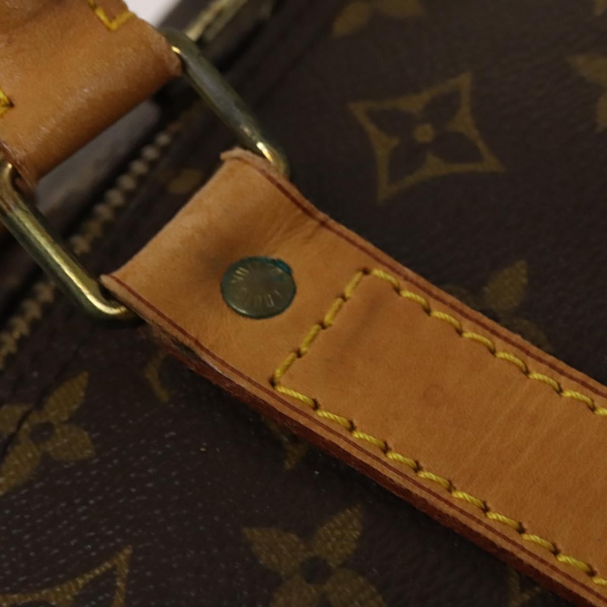 Louis Vuitton Keepall Bag Monogram Canvas, BROWN, CANVAS, Travel bag