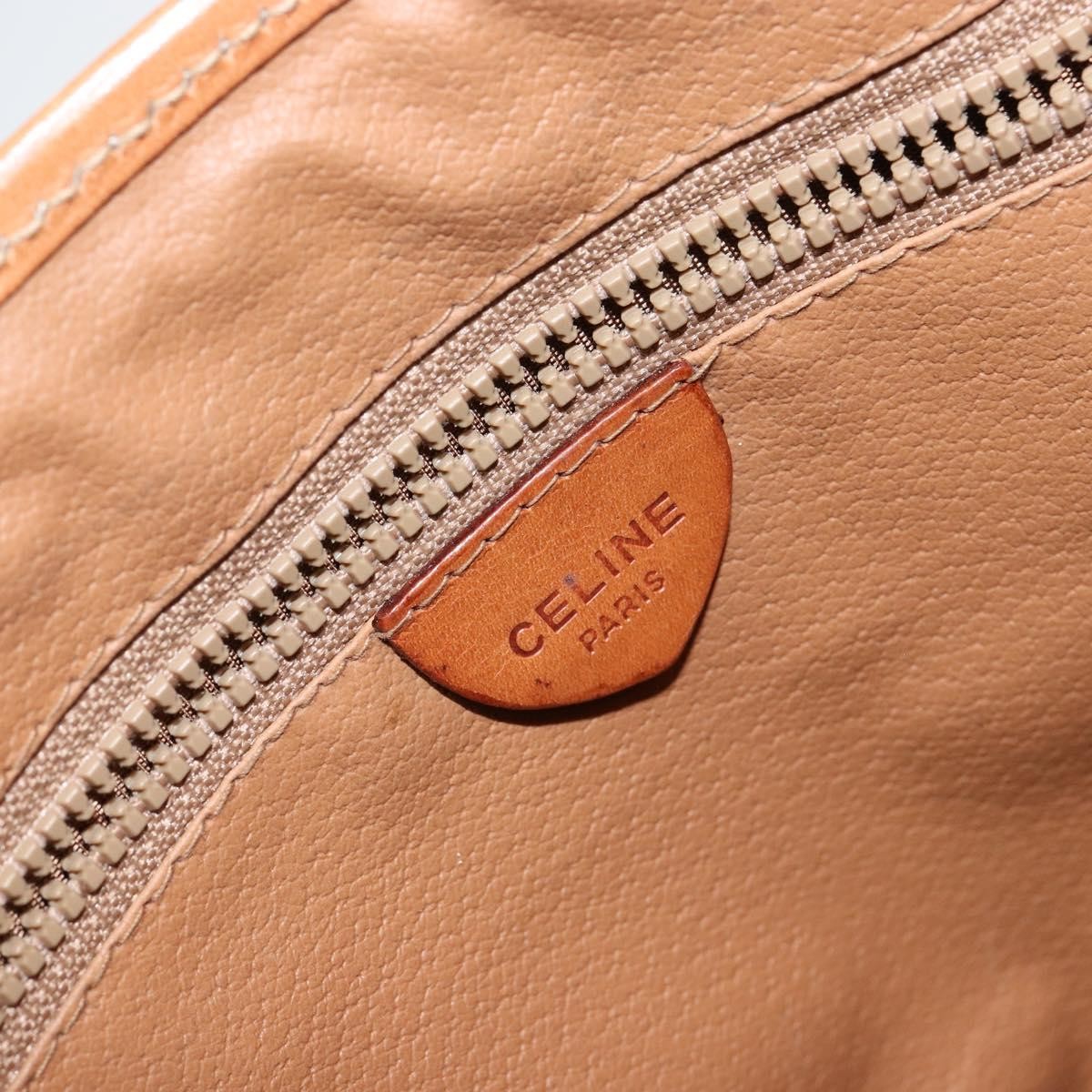 Celine Macadam Shoulder Bag PVC Leather, BEIGE, CANVAS, Shoulder bag