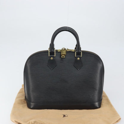 Louis Vuitton Alma Handbag Epi Leather, BLACK, LEATHER, Handbag