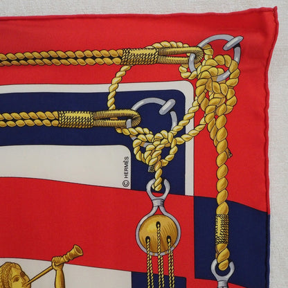 Hermes Carré 90 Silk multicolor, RED, SILK, Scarve & shawl