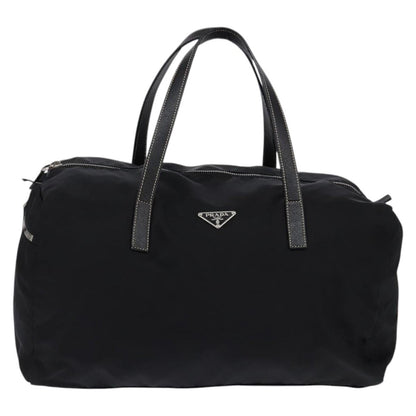 Prada Side Pocket Convertible Duffle Bag Tessuto, BLACK, NYLON, Travel bag
