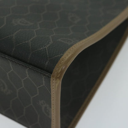 Christian Dior Vintage Honeycomb Handbag Canvas Leather, BLACK, CANVAS, Handbag