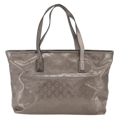 Gucci Plus Tote GG Imprime, SILVER, PVC, Tote bag