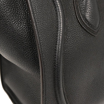 Celine Luggage Bag Smooth Leather, BLACK, LEATHER, Handbag