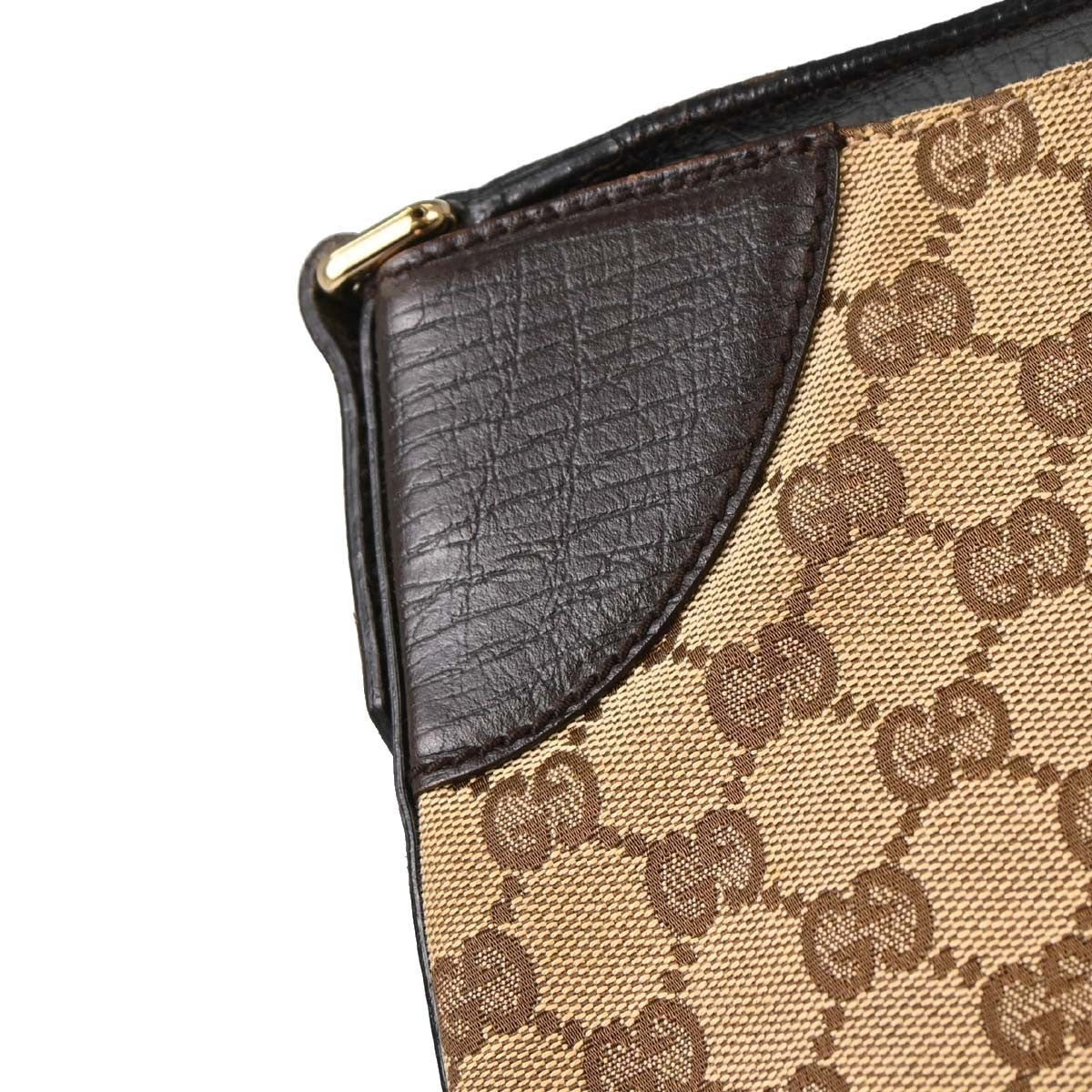 Gucci Vintage Horsebit Shoulder bag Canvas, Brown, Canvas, Shoulder Bag