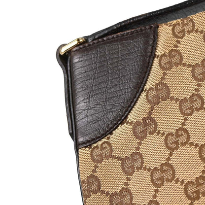 Gucci Vintage Horsebit Shoulder bag Canvas, Brown, Canvas, Shoulder Bag