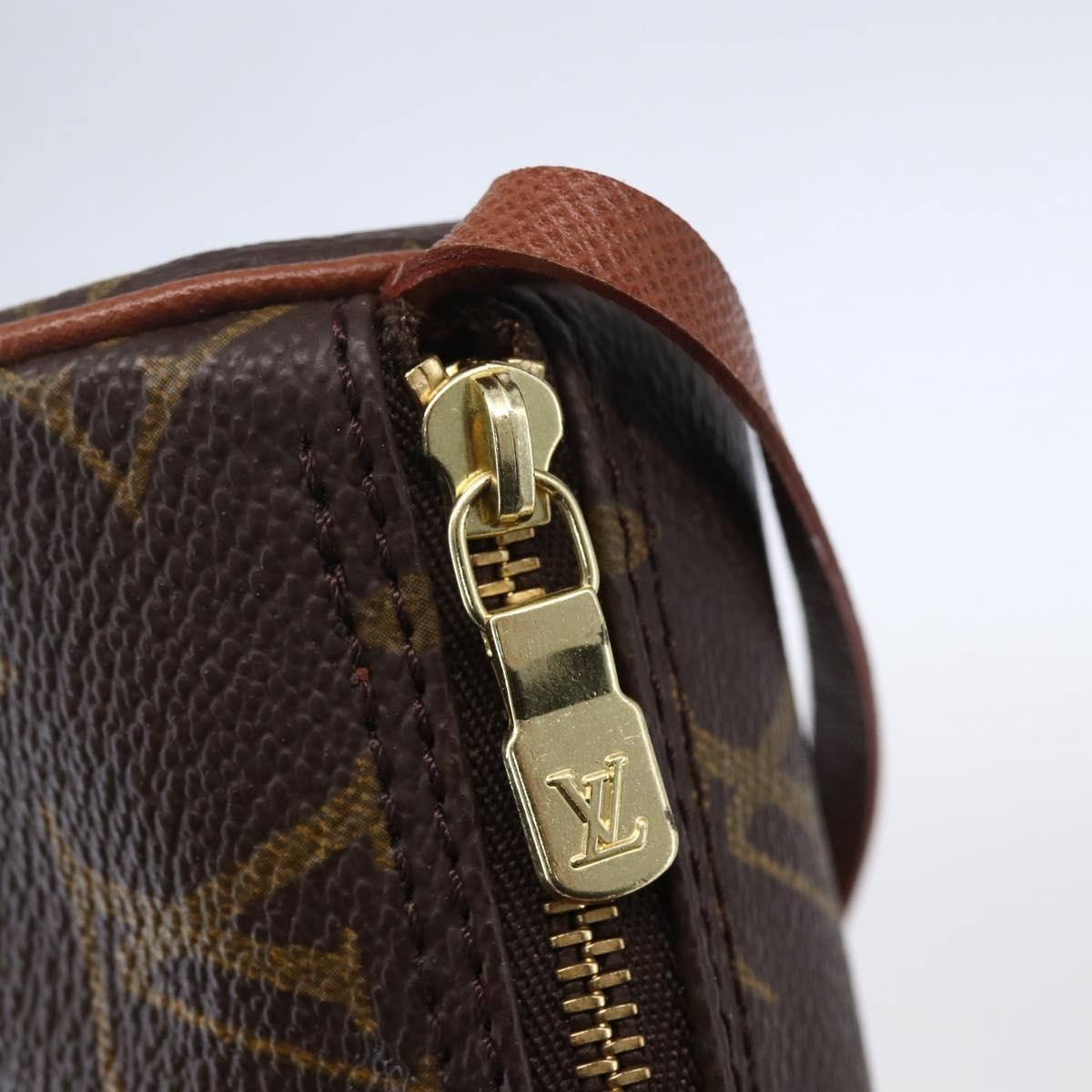 Louis Vuitton Papillon Pochette Monogram Canvas, BROWN, CANVAS, Clutche & pouche