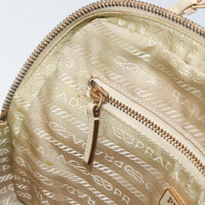 Prada Vintage Handbag Tessuto, Beige, Nylon, Handbag