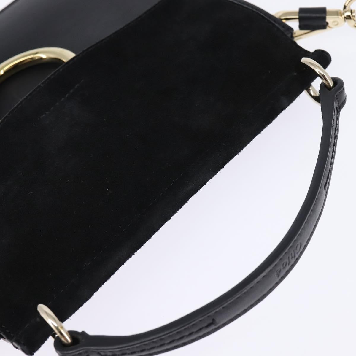Chloe Faye Top Handle Bag Leather and Suede, BLACK, SUEDE, Handbag
