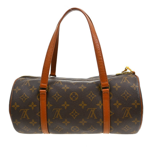 Louis Vuitton Papillon Handbag Monogram Canvas, Brown, Canvas, Handbag