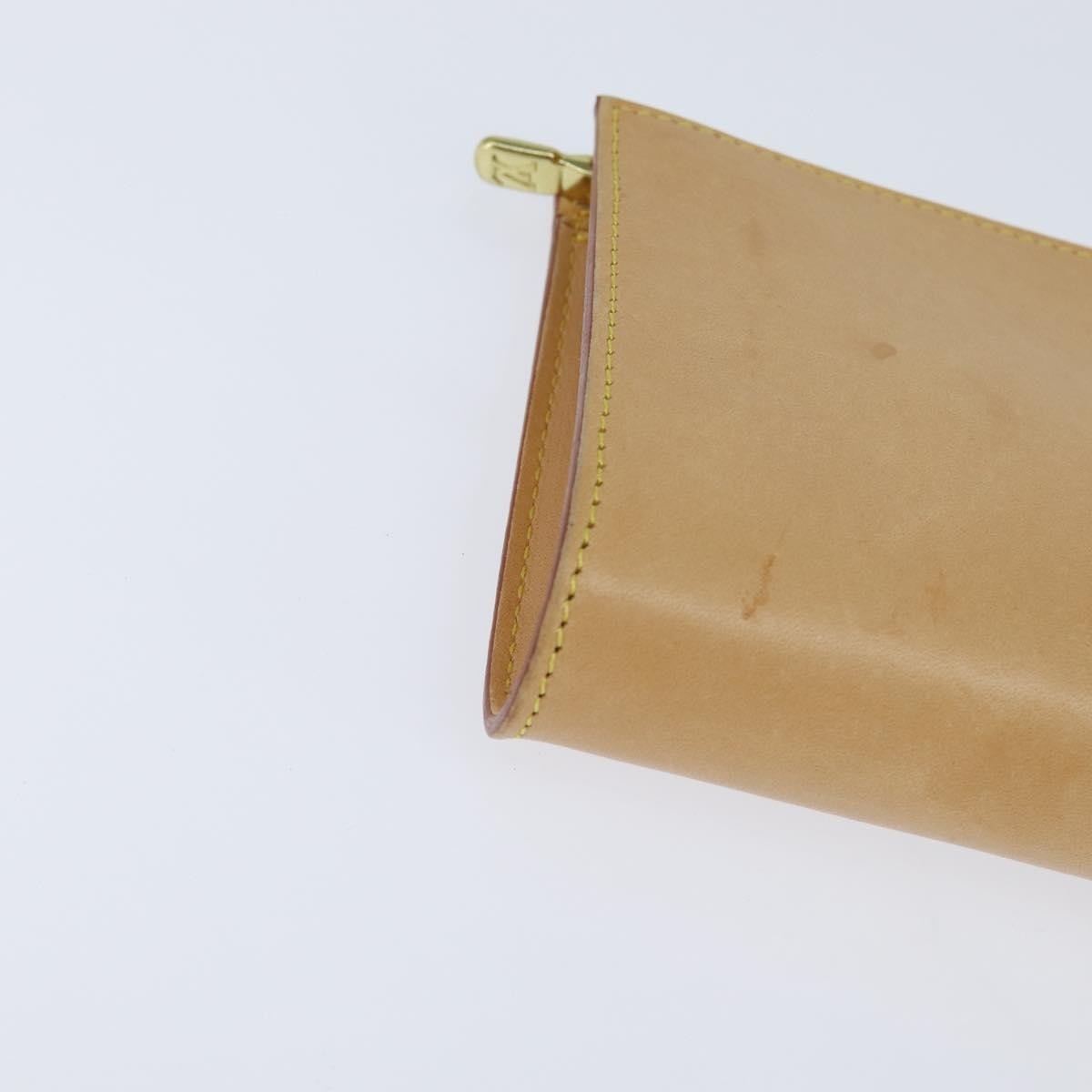 Louis Vuitton Pochette Accessoires Nomad Leather, BEIGE, LEATHER, Clutche & pouche