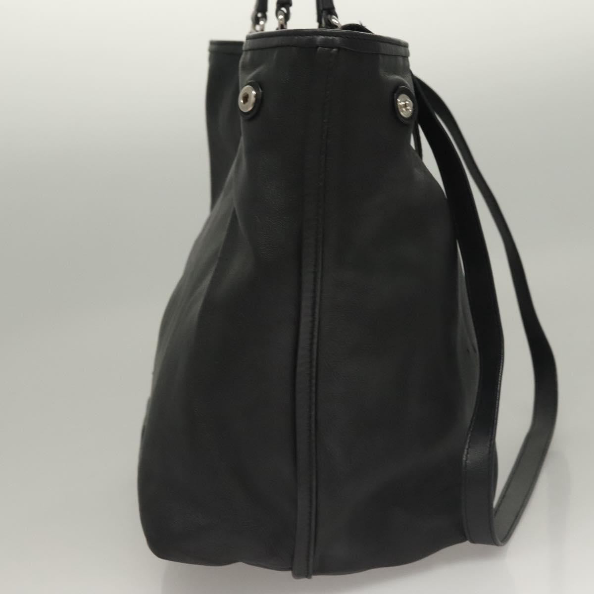 Salvatore Ferragamo Vara bow tote Leather, BLACK, LEATHER, Tote bag