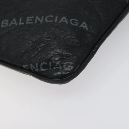 Balenciaga Explorer Pouch Leather, BLACK, LEATHER, Clutche & pouche