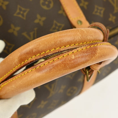 Louis Vuitton Keepall Bag Monogram Canvas, BROWN, CANVAS, Travel bag