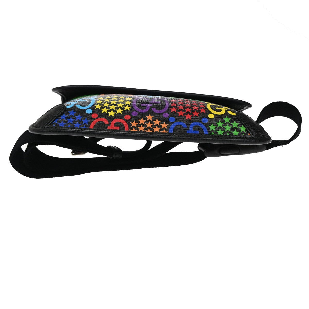 Gucci Sac bandoulière psychédélique Canvas Leather, BLACK, CANVAS, Shoulder bag