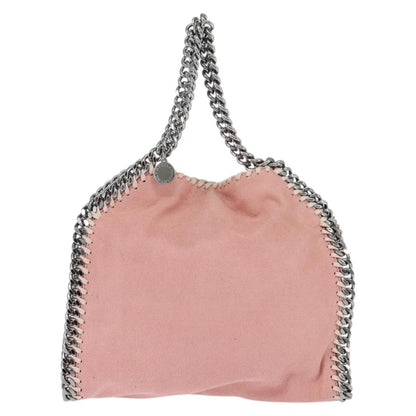 Stella McCartney Falabella Fold Over Crossbody Bag Shaggy Deer, PINK, POLYESTER, Shoulder bag