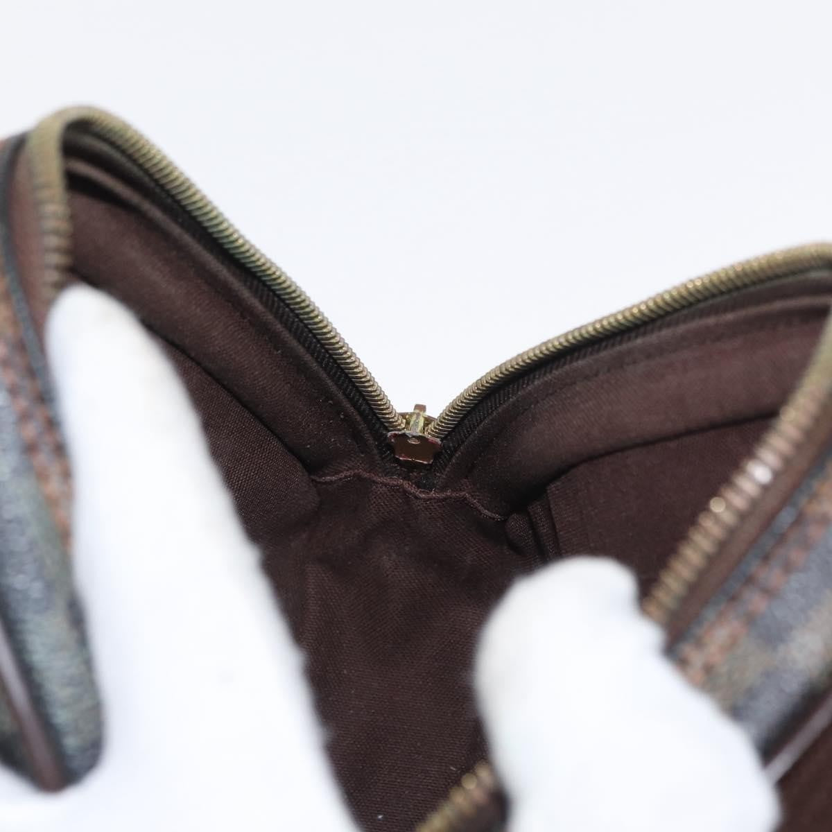 Louis Vuitton Pochette Gange Damier, BROWN, CANVAS, Clutche & pouche