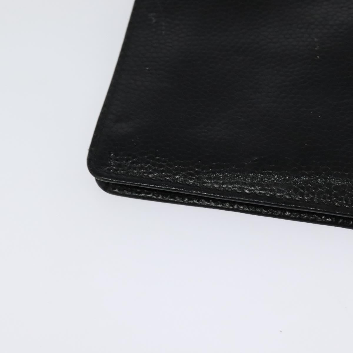 Christian Dior Vintage Chain Flap Shoulder Bag Leather, BLACK, LEATHER, Shoulder bag