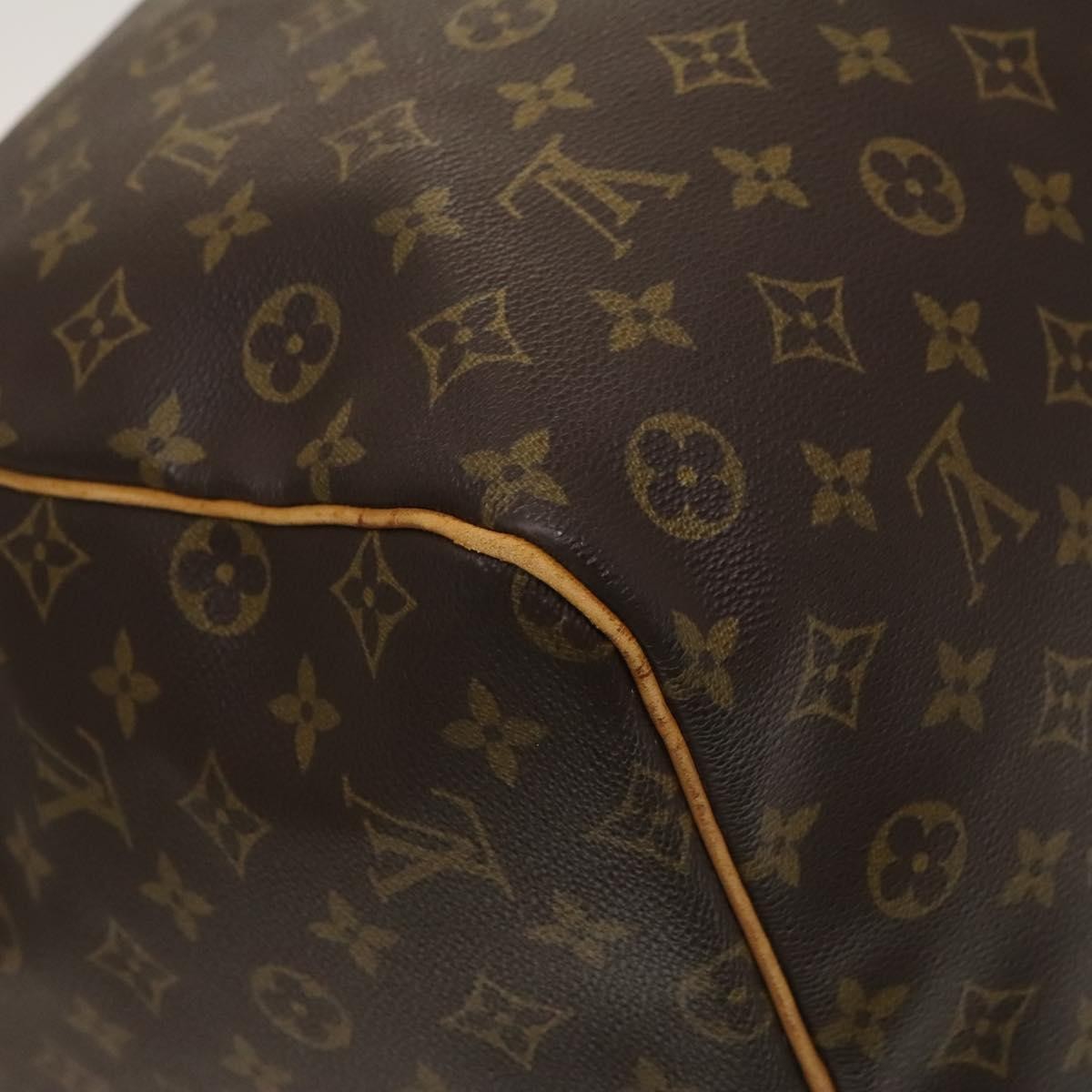 Louis Vuitton Keepall Bag Monogram Canvas, BROWN, CANVAS, Travel bag
