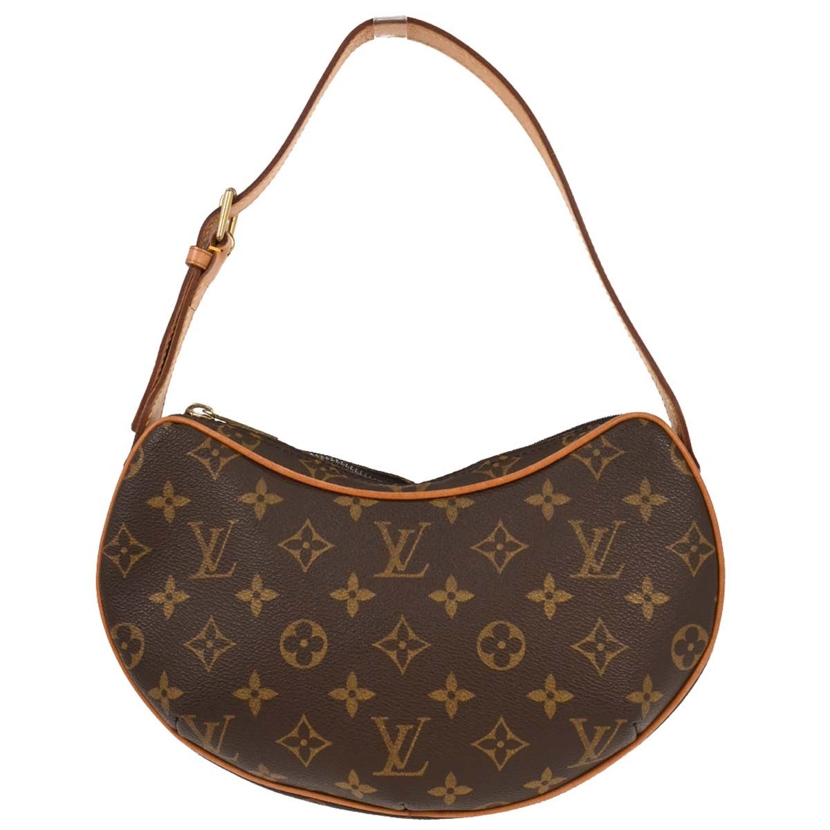 Louis Vuitton Croissant Handbag Monogram Canvas, BROWN, CANVAS, Shoulder bag