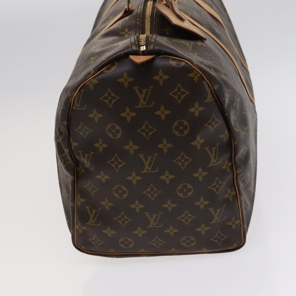 Louis Vuitton Keepall Bag Monogram Canvas, BROWN, CANVAS, Travel bag