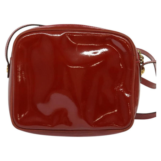 Salvatore Ferragamo Vala Shoulder Bag Patent Leather, RED, PATENT_LEATHER, Shoulder bag