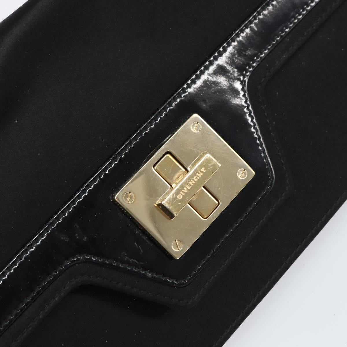 Givenchy Shoulder Bag Satin, BLACK, SATIN, Shoulder bag