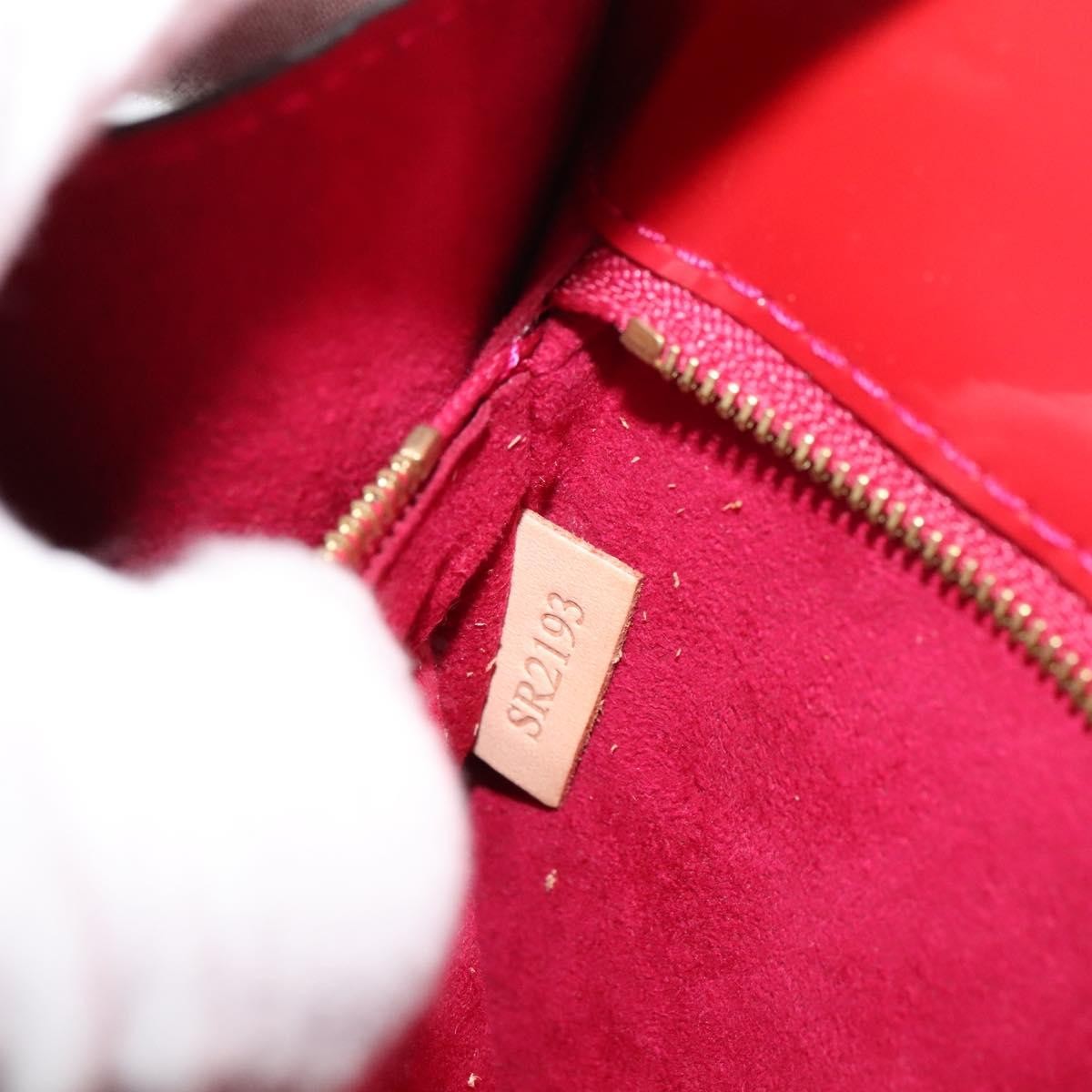 Louis Vuitton Monceau Handbag Vernis, RED, PATENT_LEATHER, Handbag