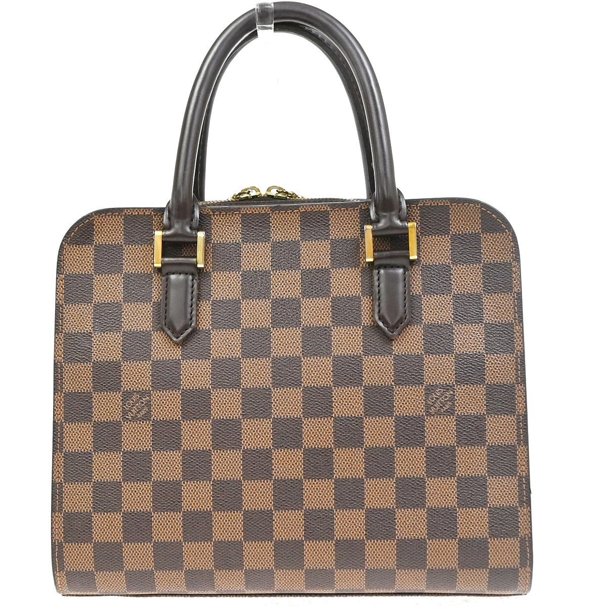 Louis Vuitton Triana Bag Damier, Brown, Leather, Handbag