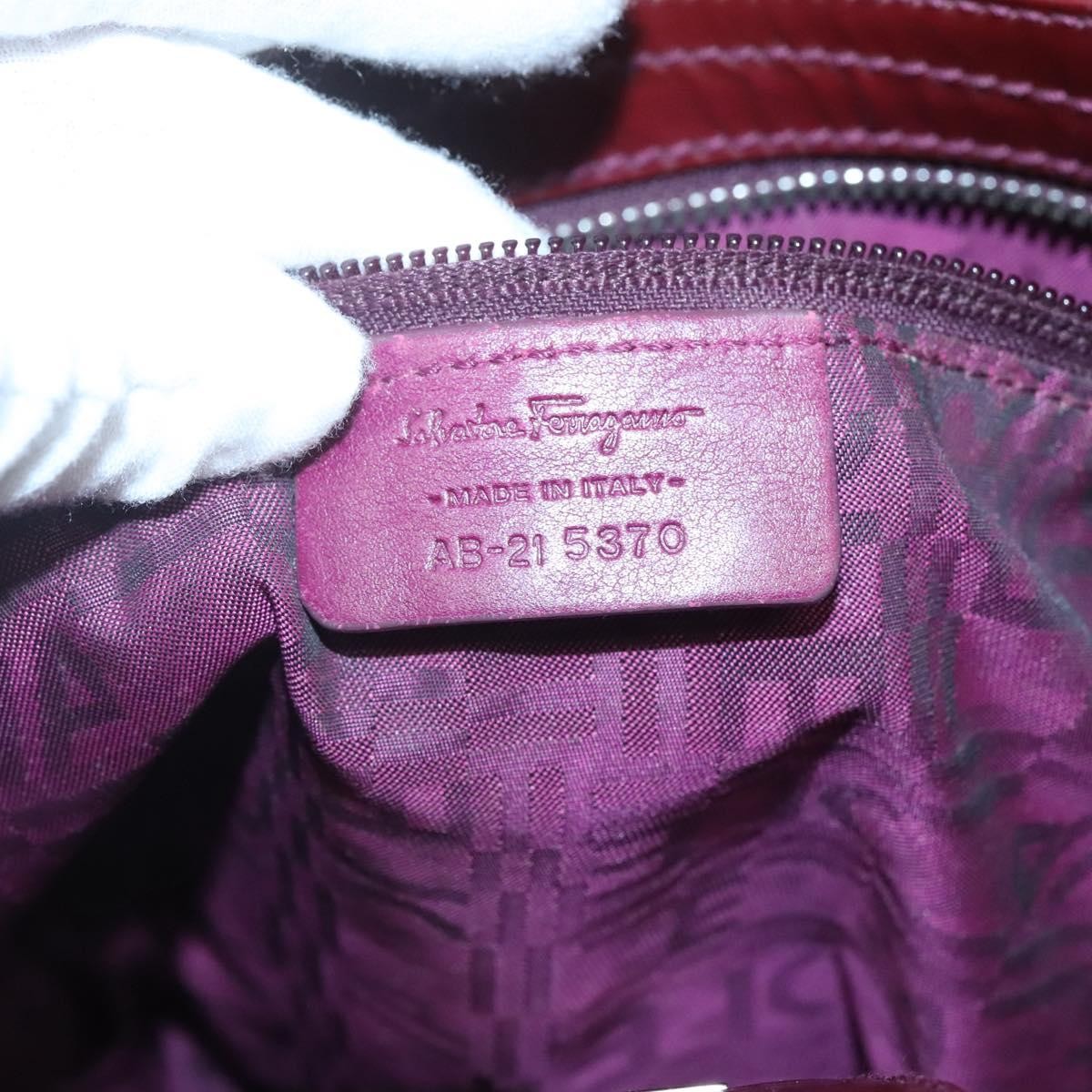 Salvatore Ferragamo Marisa Satchel Patent leather, BURGUNDY, PATENT_LEATHER, Tote bag