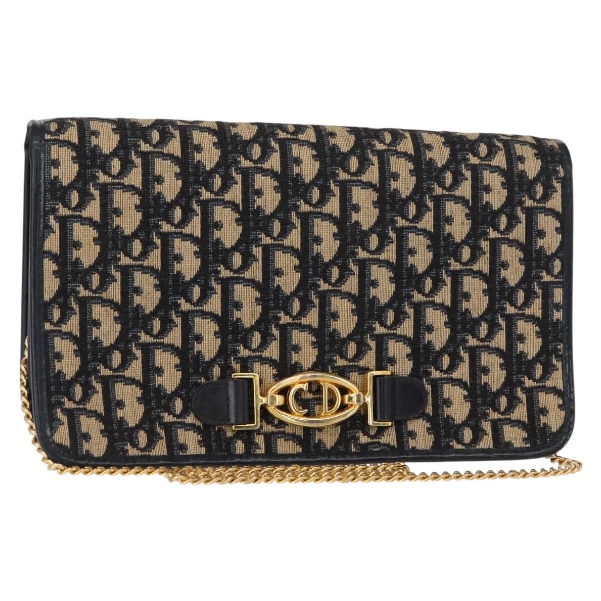 Christian Dior Vintage CD trotter Shoulder bag Canvas, BROWN, CANVAS, Shoulder bag