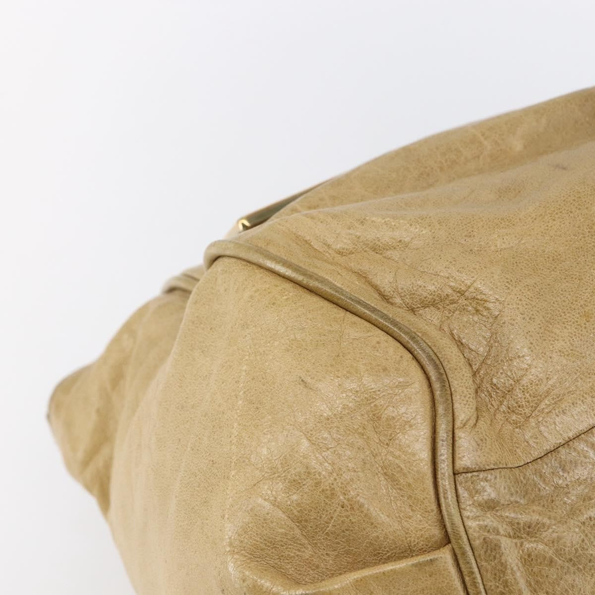 Chloe Ethel Handbag Leather, BEIGE, LEATHER, Handbag