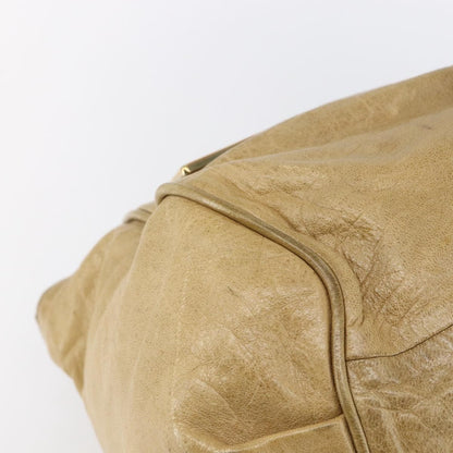 Chloe Ethel Handbag Leather, BEIGE, LEATHER, Handbag