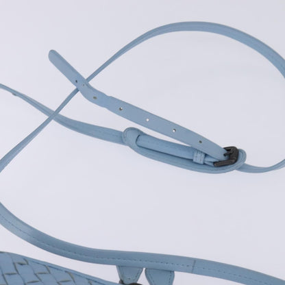 Bottega Veneta Nodini Crossbody Bag Intrecciato Nappa, BLUE, LEATHER, Crossbody bag