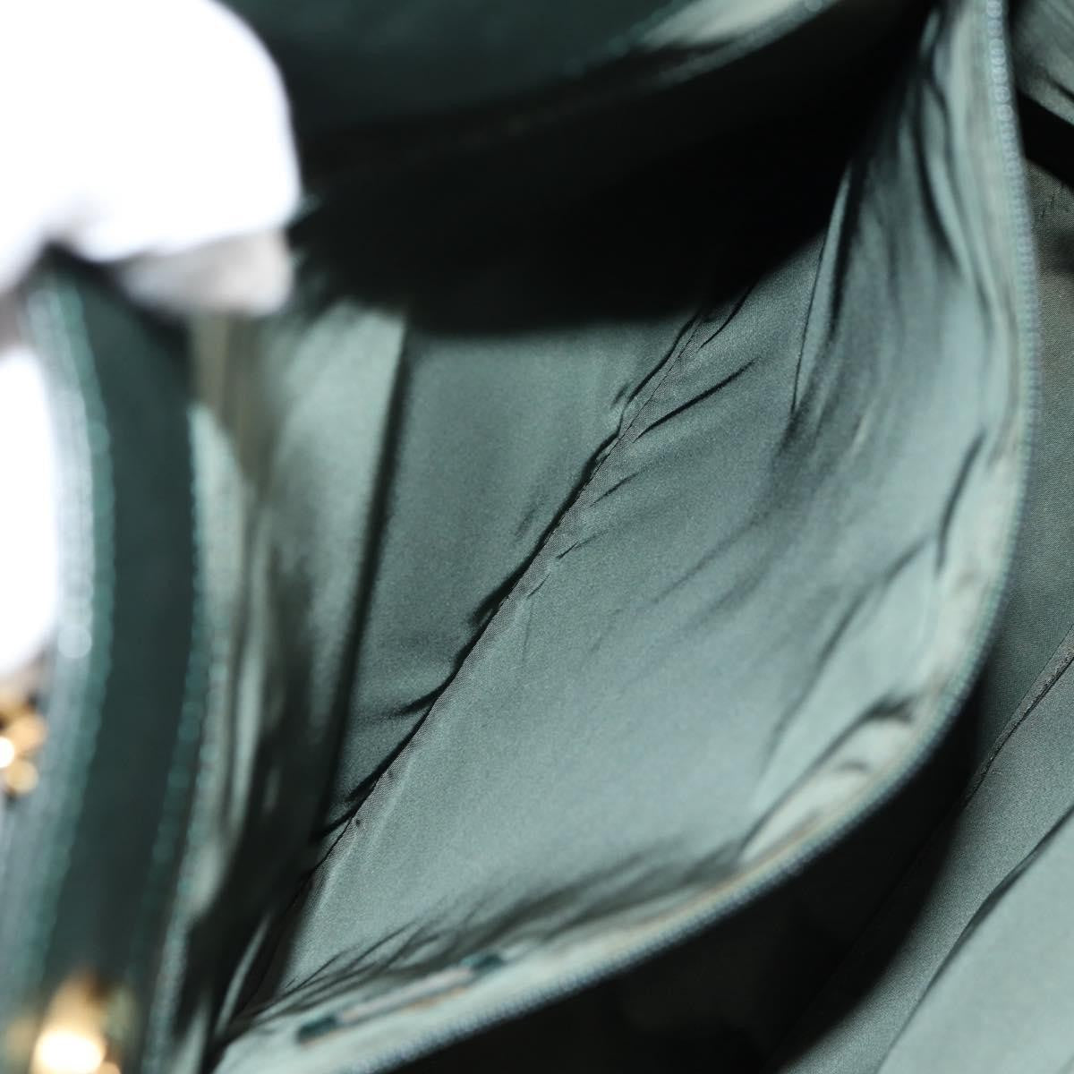 Chanel Vintage CC Lock Pocket Chain Tote Caviar, GREEN, LEATHER, Handbag