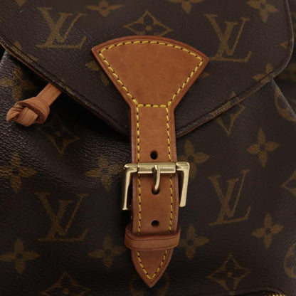 Louis Vuitton Vintage Montsouris Backpack Monogram Canvas, BROWN, CANVAS, Backpack