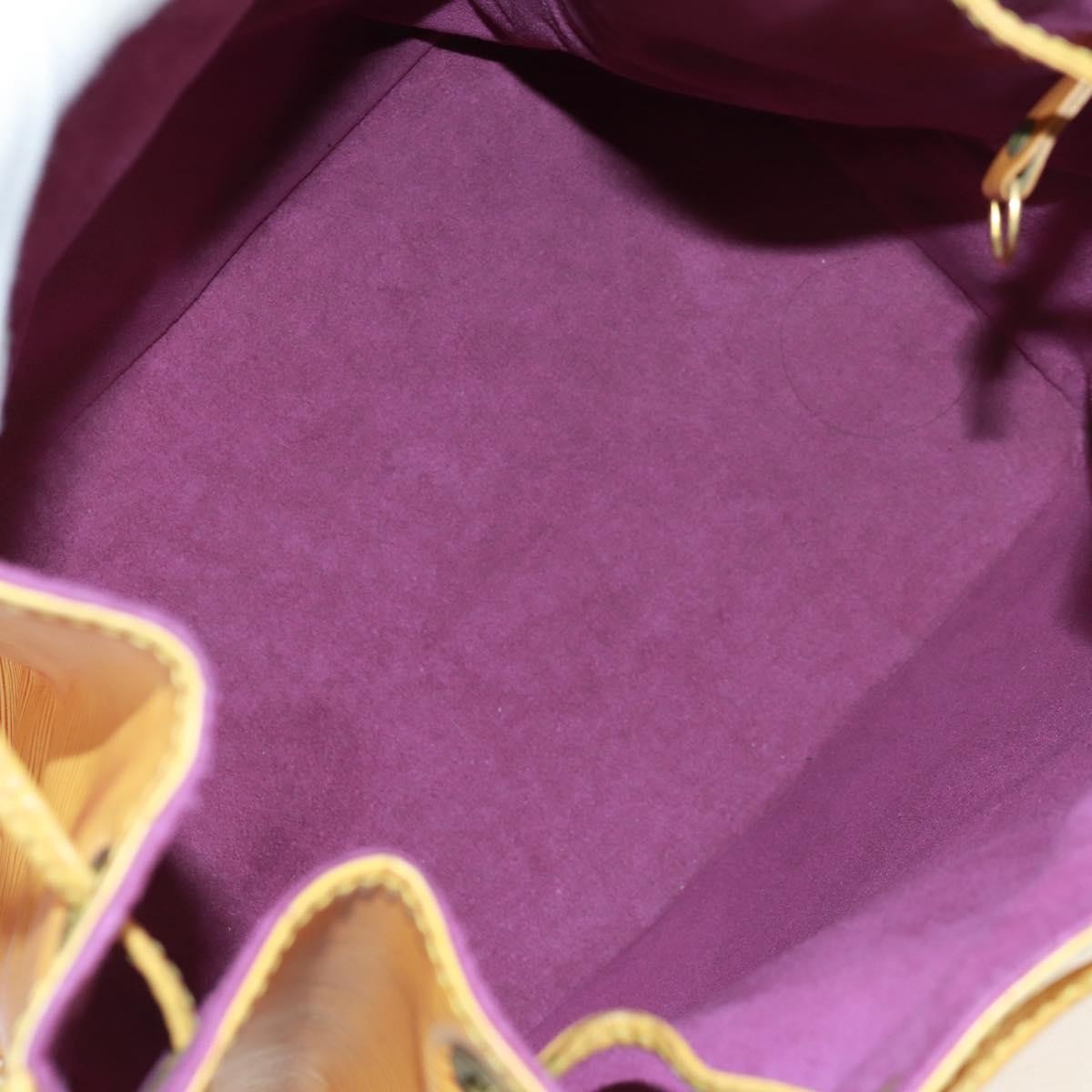 Louis Vuitton Petit Noe Handbag Epi Leather, YELLOW, LEATHER, Shoulder bag