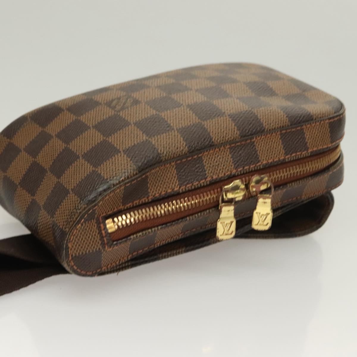 Louis Vuitton Geronimos Waist Bag Damier, BROWN, CANVAS, Shoulder bag