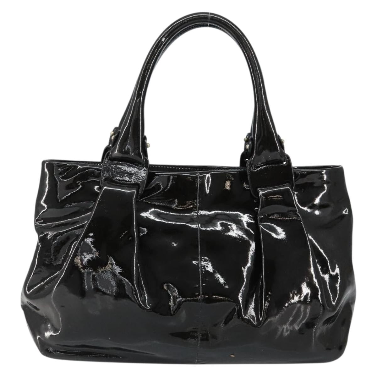 Salvatore Ferragamo Vintage Tote bag Patent Leather, BLACK, PATENT_LEATHER, Tote bag