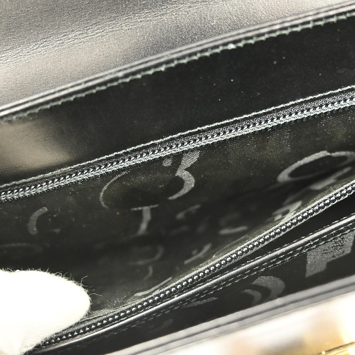 Salvatore Ferragamo Gancini handbag Leather, BLACK, LEATHER, Handbag