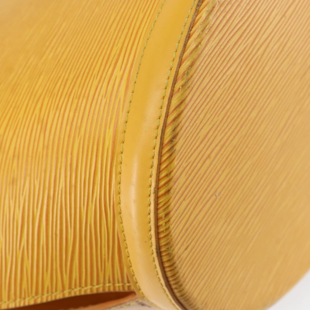 Louis Vuitton Saint Jacques Handbag Epi Leather, YELLOW, LEATHER, Handbag