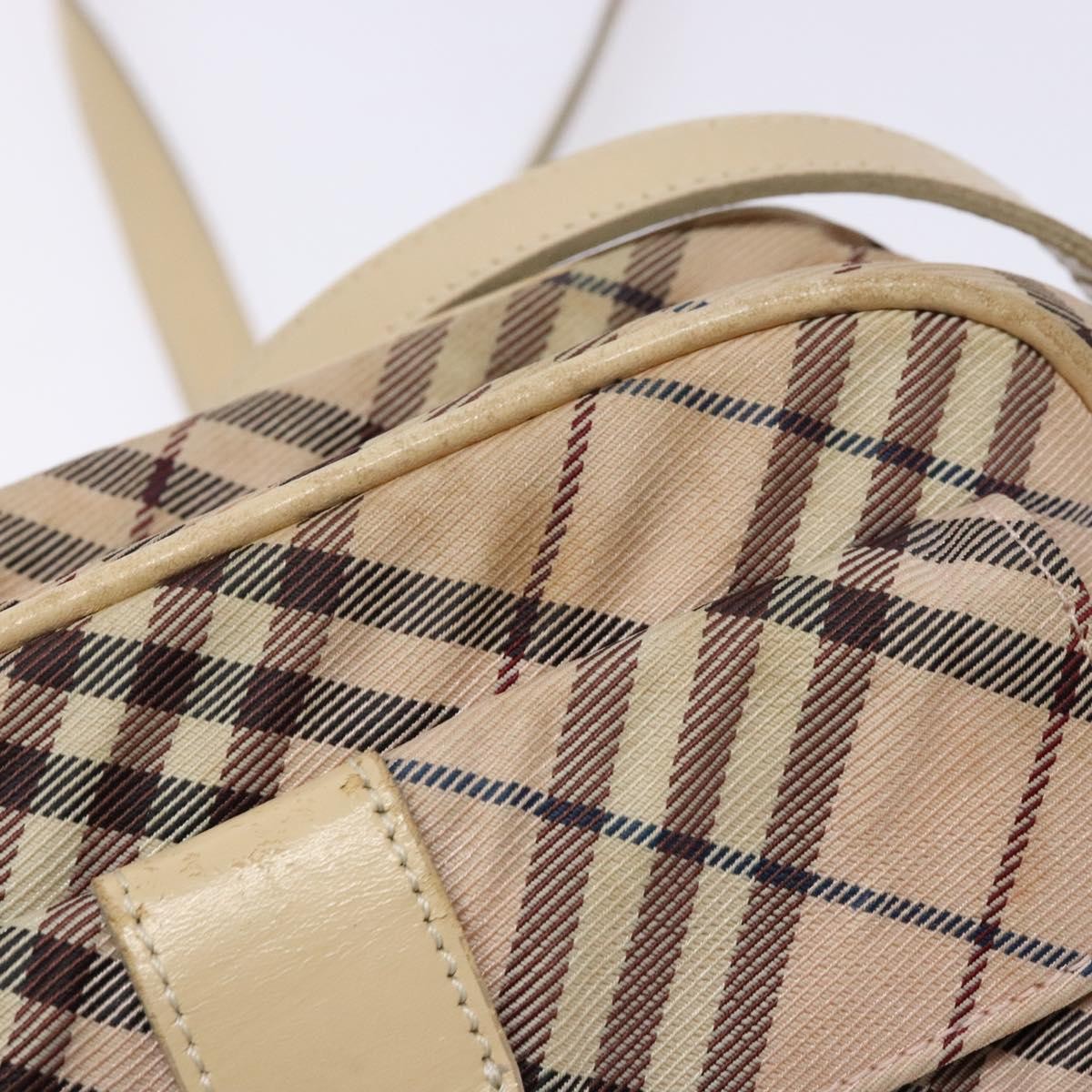 Burberry Nova Check Blue Label Nylon, PINK, NYLON, Shoulder bag