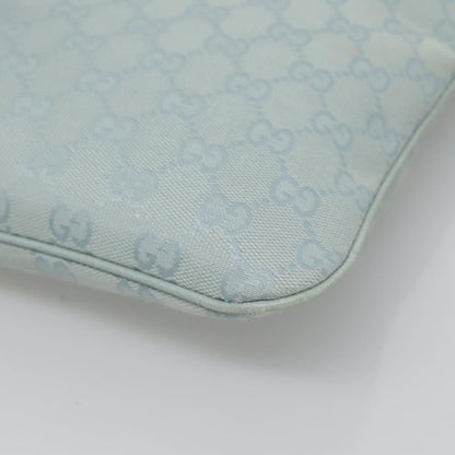 Gucci Vintage Flat Messenger Bag GG Canvas, BLUE, CANVAS, Shoulder bag