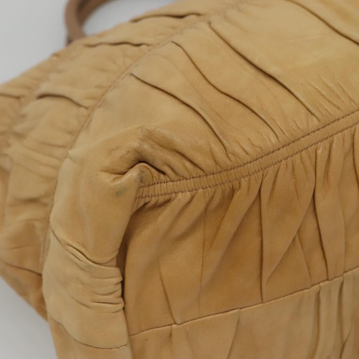 Prada Gaufre Tote Nappa Leather, BEIGE, LEATHER, Tote bag