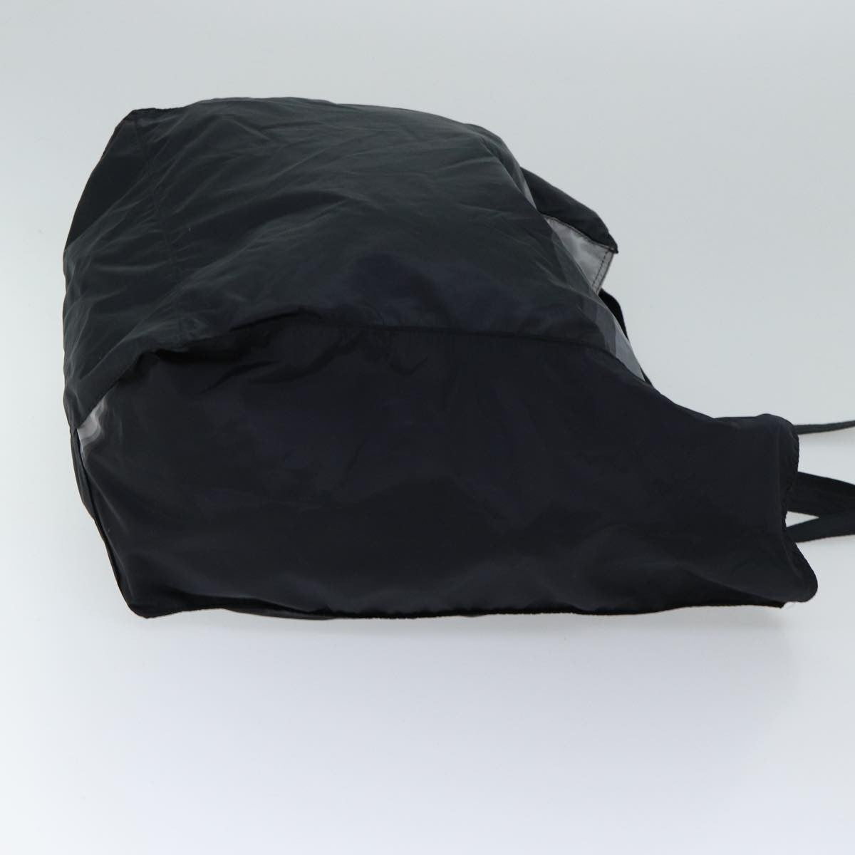 Prada Side Pocket Tote Nylon, BLACK, NYLON, Tote bag