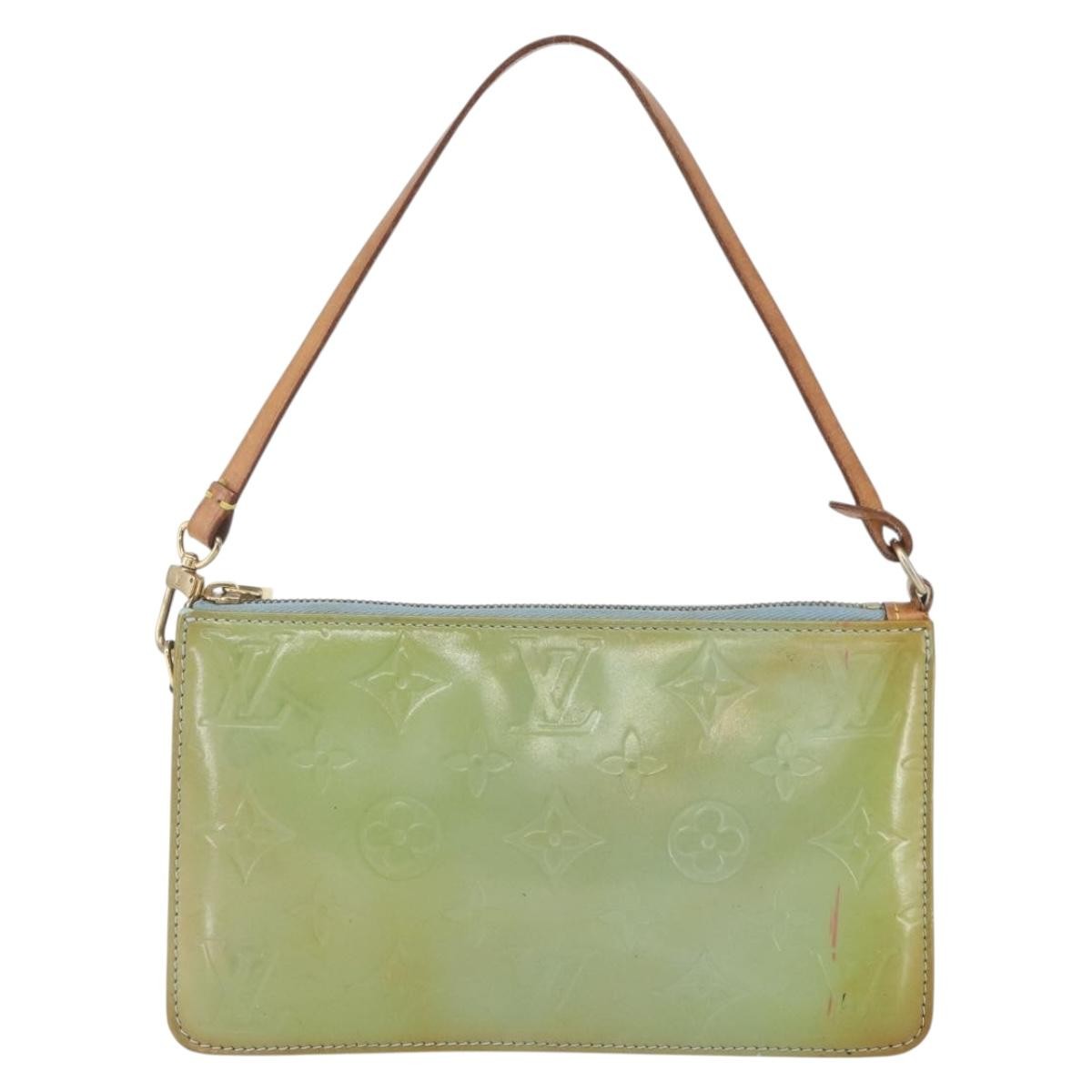 Louis Vuitton Lexington Pochette Monogram Vernis, GREEN, PATENT_LEATHER, Clutche & pouche