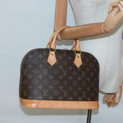 Louis Vuitton Alma Handbag Monogram Canvas, BROWN, CANVAS, Handbag